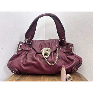 Laundry by Shelli Segal - Vintage Siena Flap Satchel - Cranberry